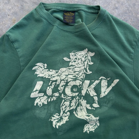 Lucky Brand Other - Vintage Y2K Lucky Brand Graphic Tee Sick Classic Fit Green XS (g2a)
